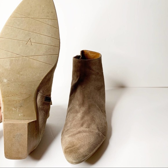 Aquatalia Suede Pointed Toe Booties SZ 10.5 - Picture 3 of 7